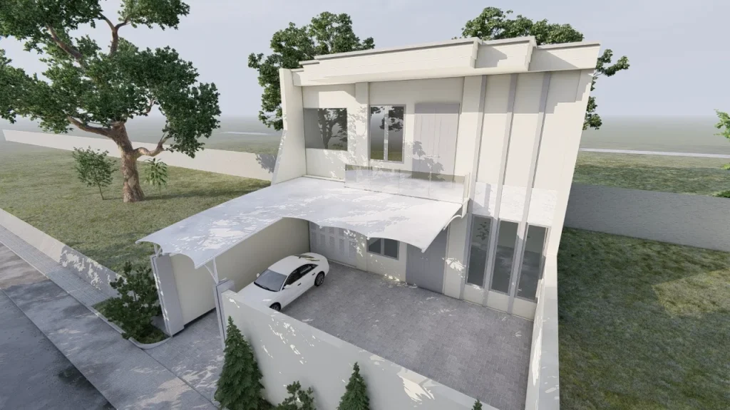 Desain canopy membrane