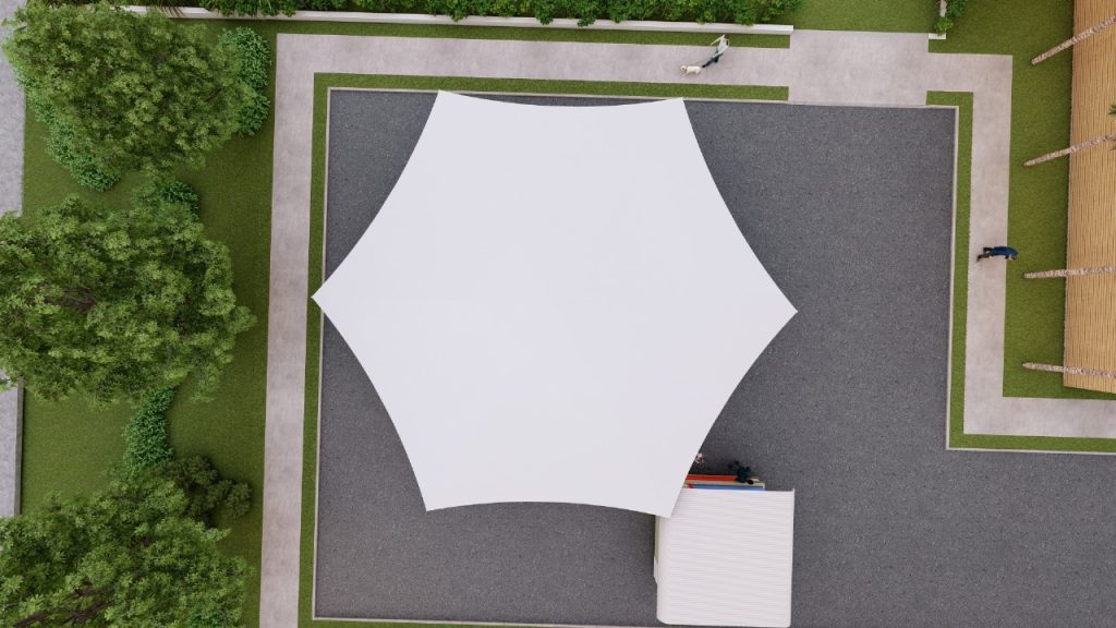 Desain Canopy Membrane