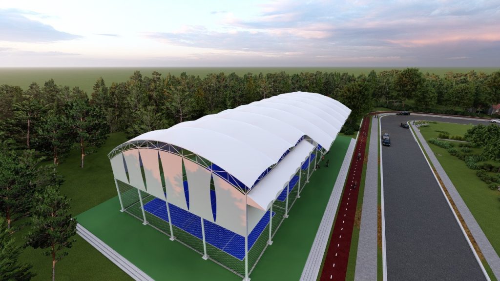 Desain canopy membrane