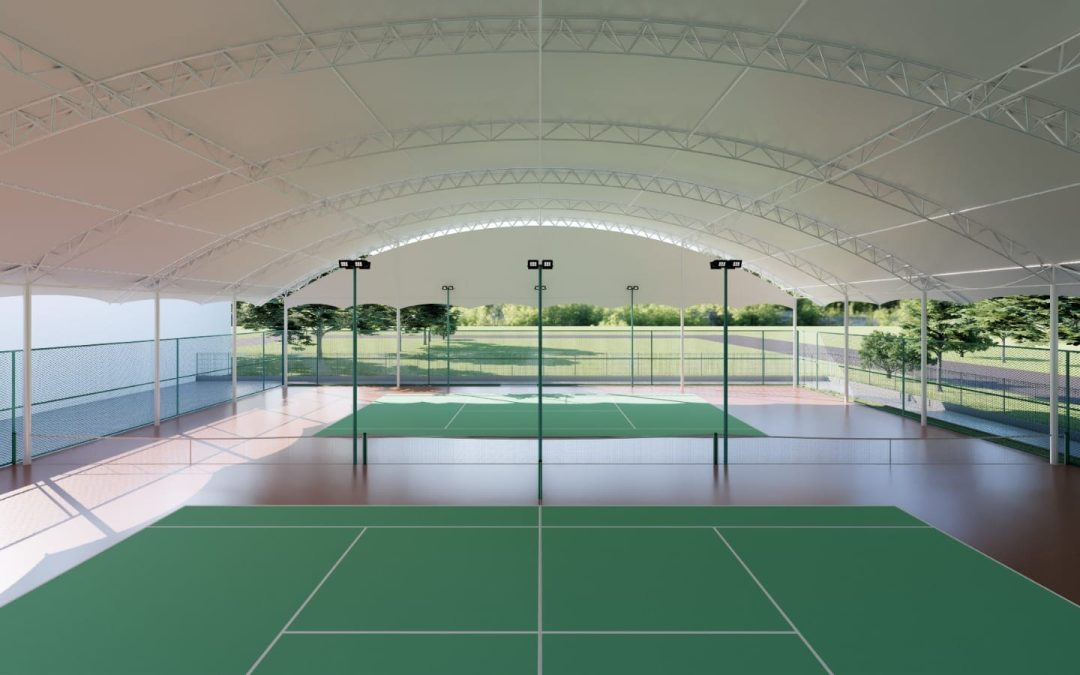 Kanopi Membran sebagai Elemen Branding Visual pada Area Komersial